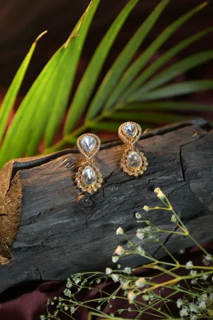 Vani Kundan Minimalist Earrings