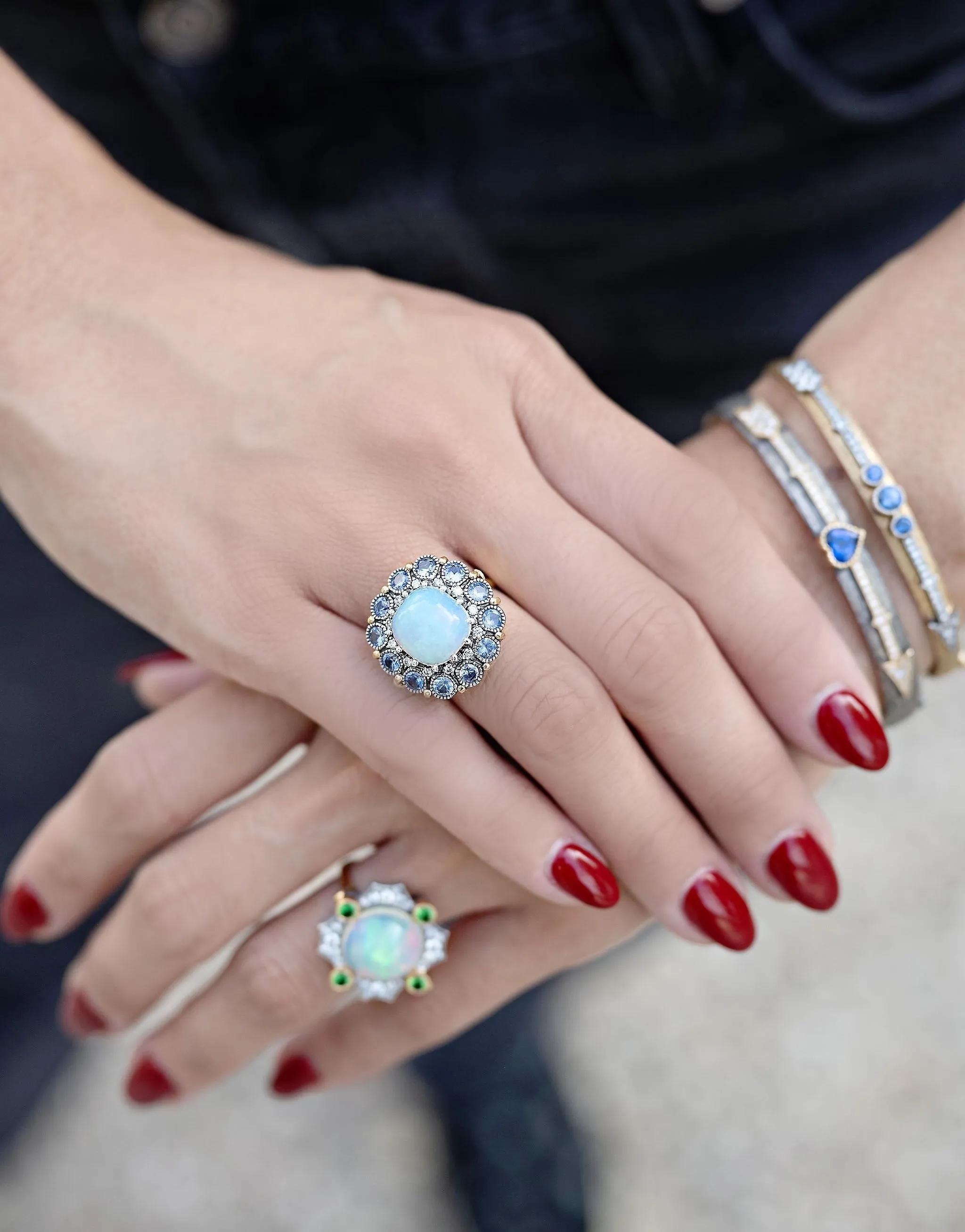 Victorian Opal & Sapphire Ring