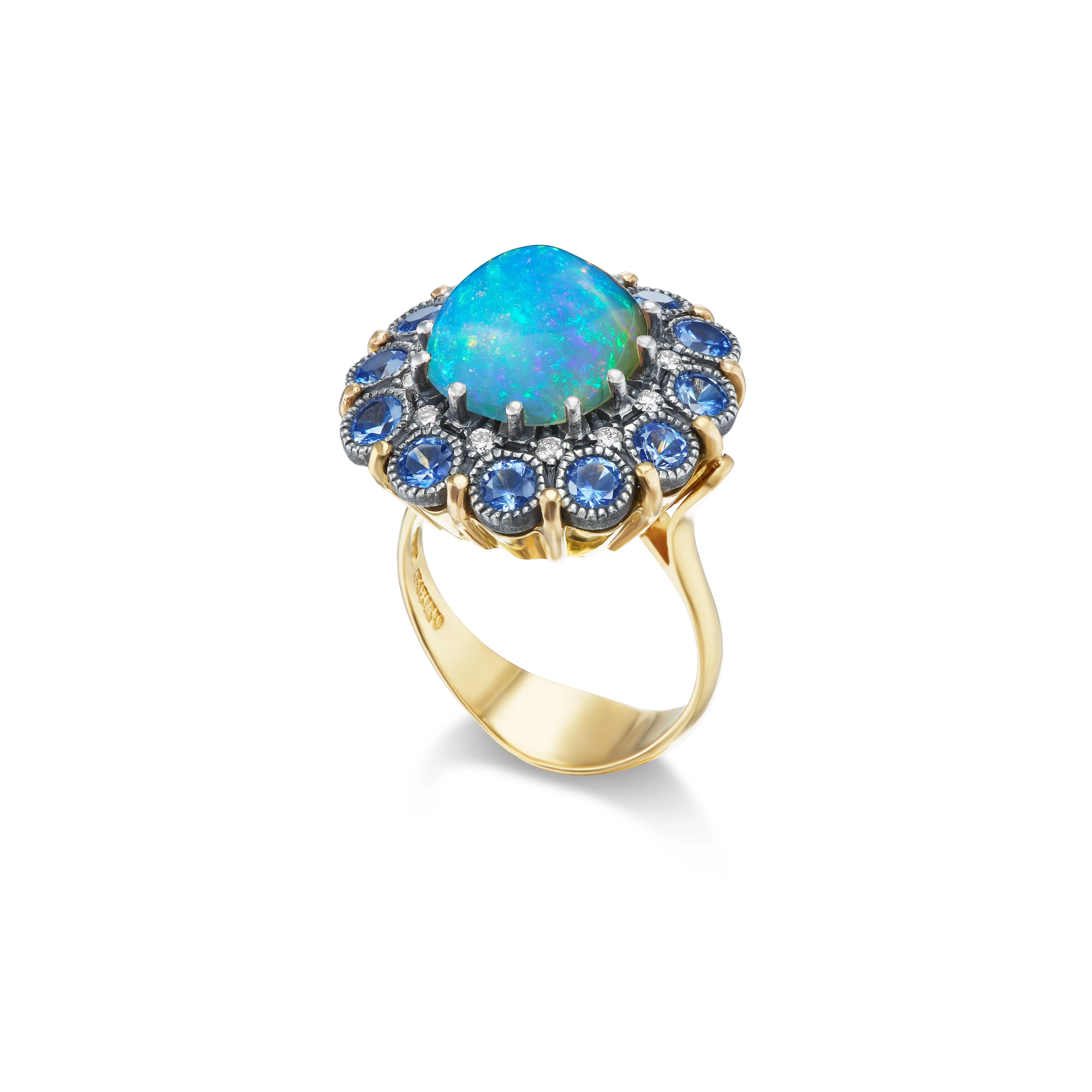Victorian Opal & Sapphire Ring