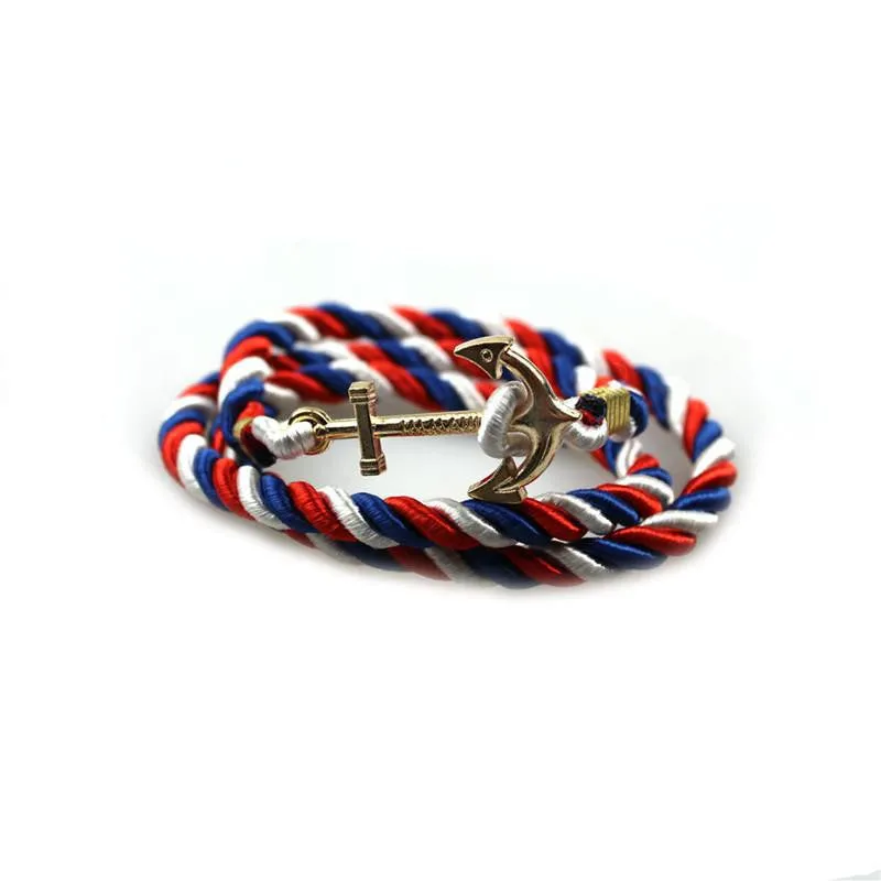 Vintage Anchor Bracelet Men Women Trendy Rope Bracelet Fashion Accessories Fine Jewelry