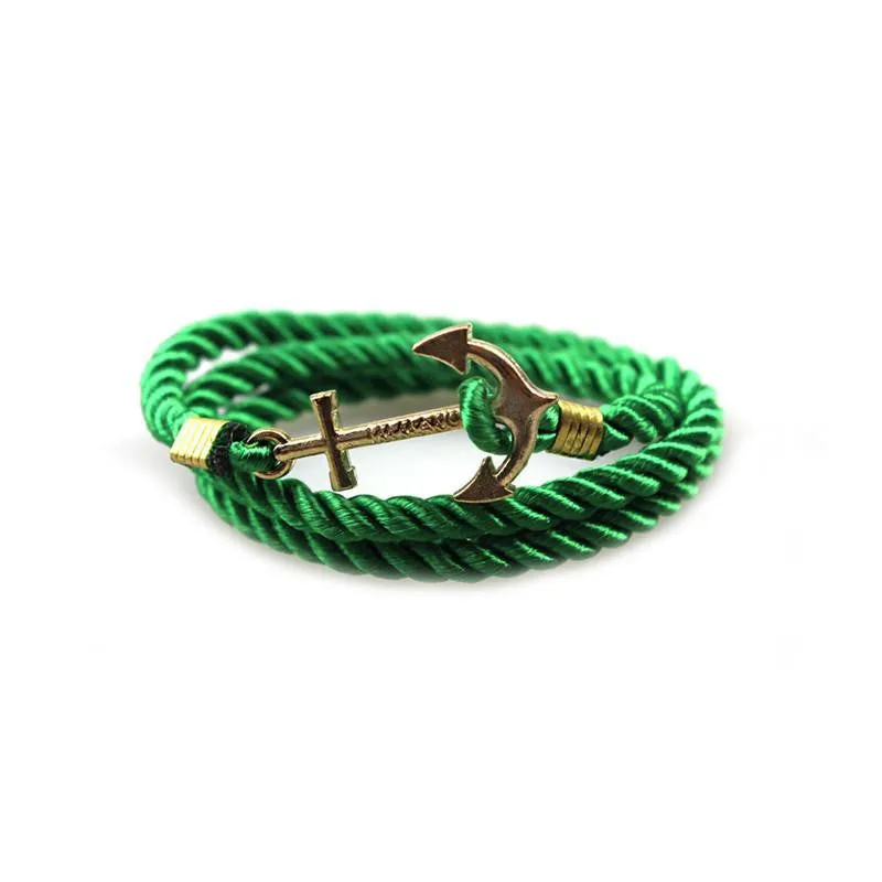 Vintage Anchor Bracelet Men Women Trendy Rope Bracelet Fashion Accessories Fine Jewelry