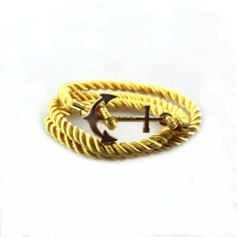 Vintage Anchor Bracelet Men Women Trendy Rope Bracelet Fashion Accessories Fine Jewelry