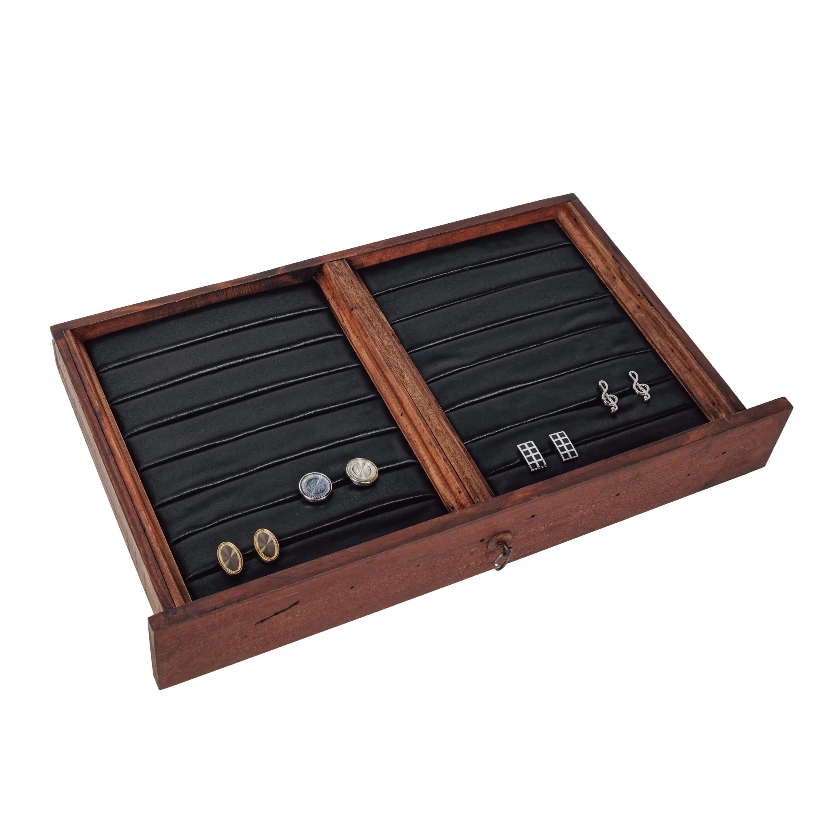 Watch Box for 20 Watches with Cufflink Drawer