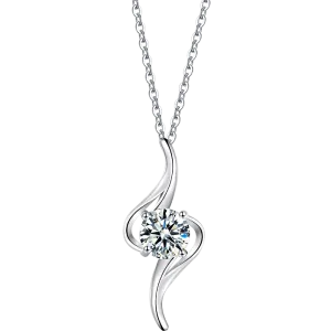 Wholesale Women's Moissanite Necklace in 925 Sterling Silver