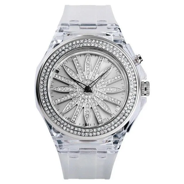Women Watch Fashion Trend LED Light Innovative Dial Quartz Watches