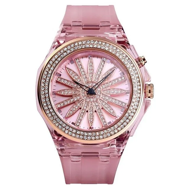 Women Watch Fashion Trend LED Light Innovative Dial Quartz Watches