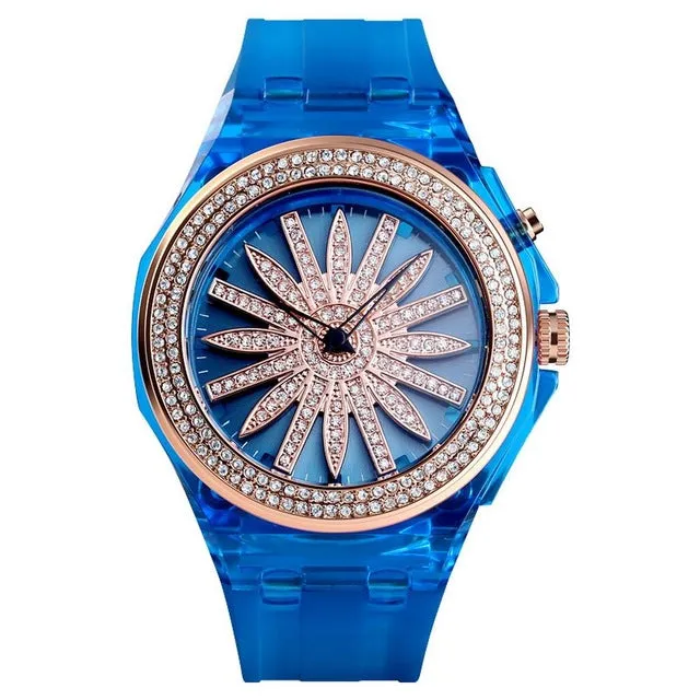 Women Watch Fashion Trend LED Light Innovative Dial Quartz Watches