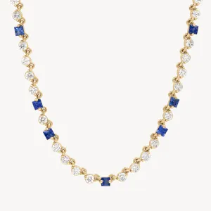 Wrapped in Sapphires and Diamonds Necklace