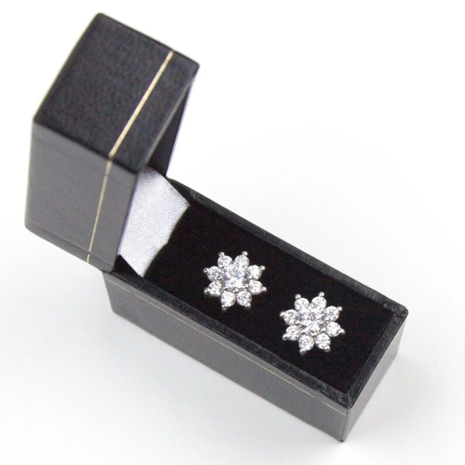Zarkan Shining Sunflower Silver Earrings