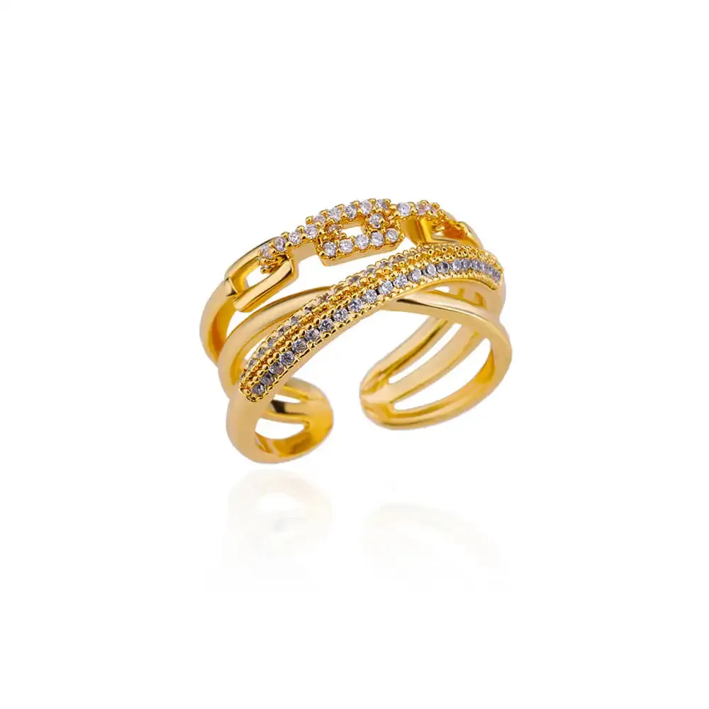 Zirconia Wrap Chain Rings