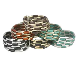 Zirconite Natural Wood spiral cuff Bangle Bracelet. 610B14072